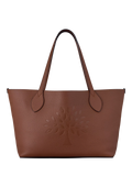Mulberry Leather Twin Handle Tree Tote Bag
