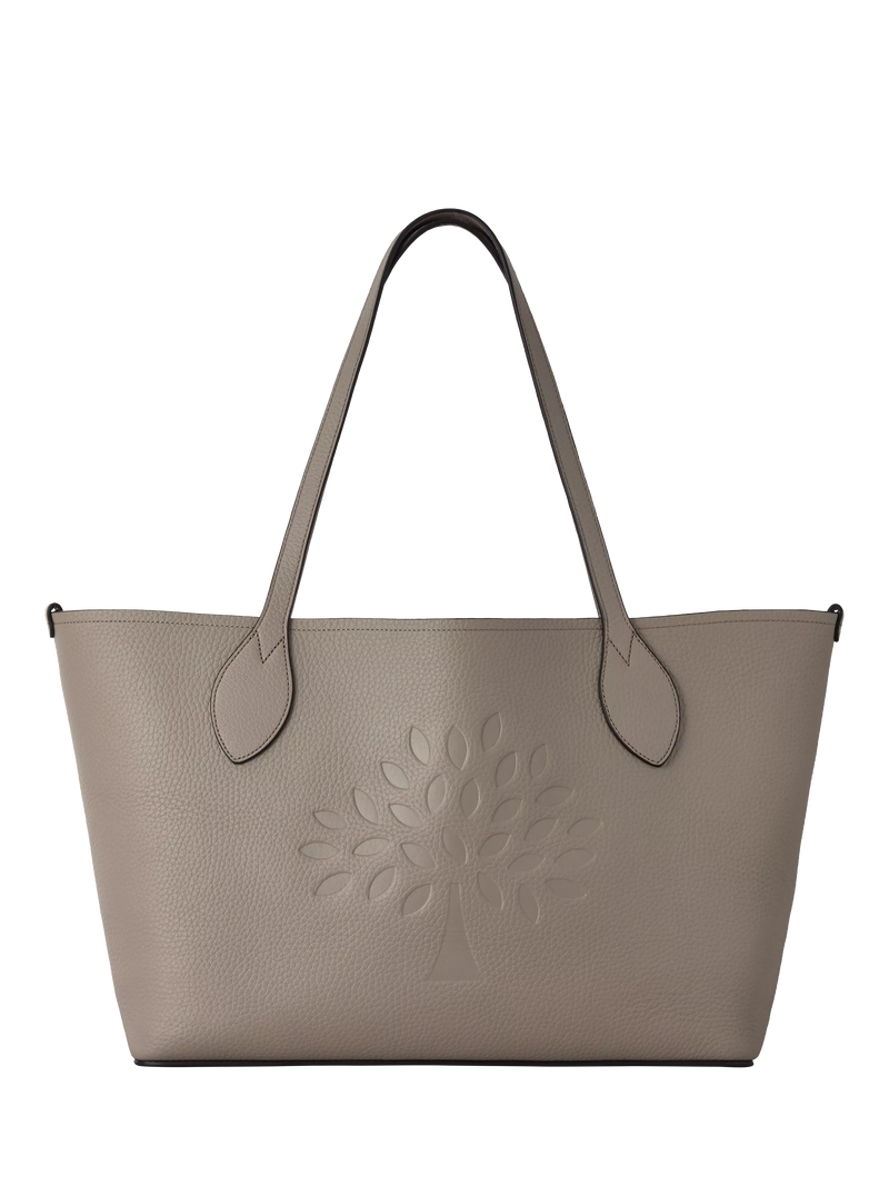 Mulberry Leather Twin Handle Tree Tote Bag