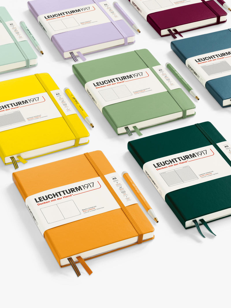 LEUCHTTURM1917 B5 plain hardcover notebook, imported from the UK