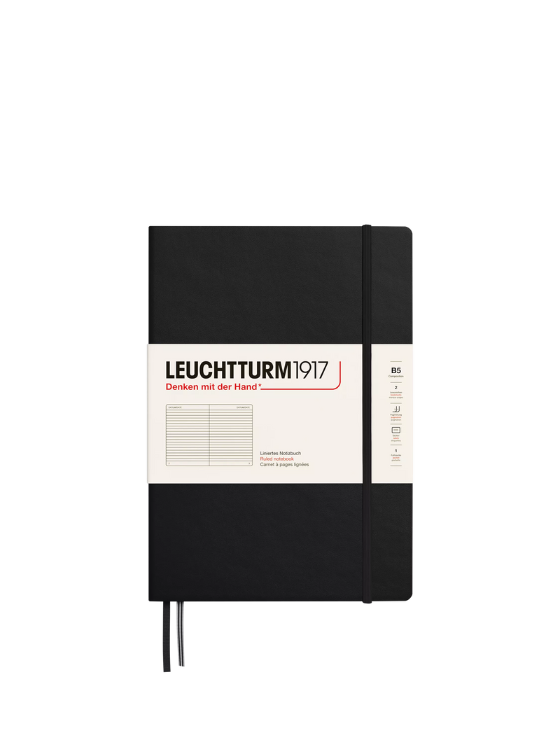 LEUCHTTURM1917 hardcover ruled notebook B5 (British brand)