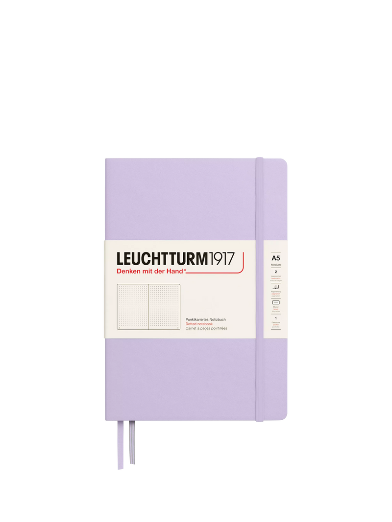 LEUCHTTURM1917 A5 dotted notebook purple - British product