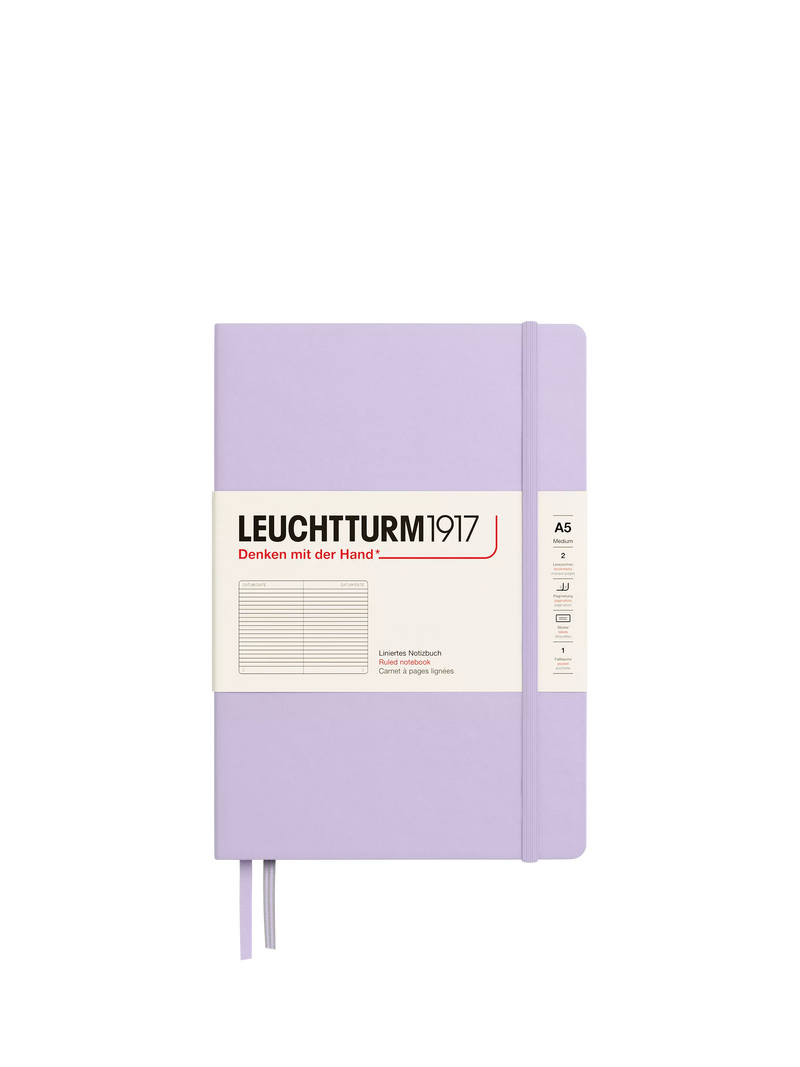Leuchtturm1917 A5 hardcover notebook purple, imported from the UK