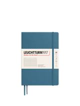 John Lewis LEUCHTTURM1917 A5 Medium Ruled Hardcover Notebook, Blue- Buy online at McGrocer