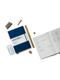 LEUCHTTURM1917 A5 ruled hardcover notebook in blue, imported from the UK