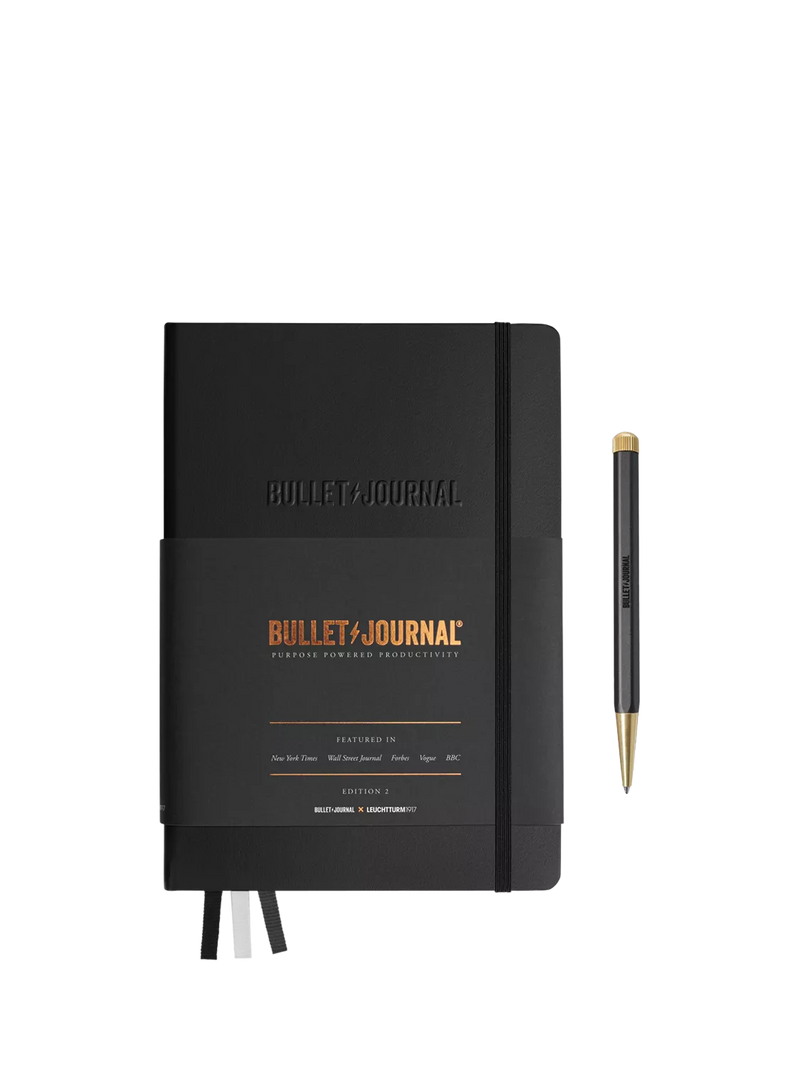 LEUCHTTURM1917 bullet journal notebook black A5 (British brand)