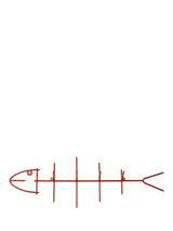 John Lewis The Conran Shop Fish Hook Wall-Mounted Rack, Red- Buy online at McGrocer
