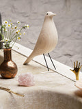 Vitra wood bird ornament Cotton White Ash (British brand)