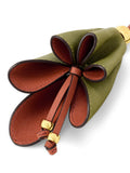 Ralph Lauren leather floral bag charm small, imported from the UK