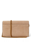 Ralph Lauren Adair II suede clutch bag light beige, UK version