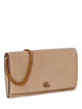 Ralph Lauren Adair II suede clutch bag light beige, UK version