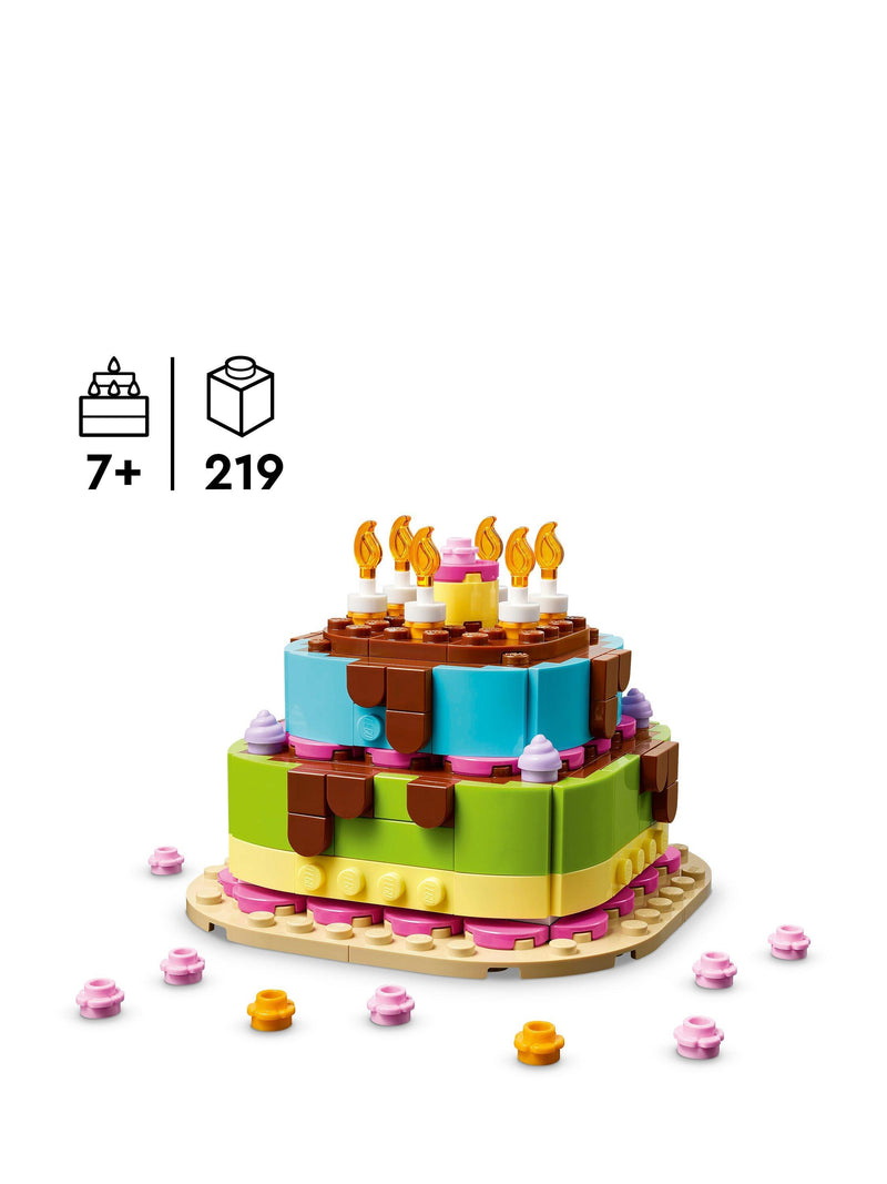 LEGO Birthday Party Cake building set 219 pieces, UK version