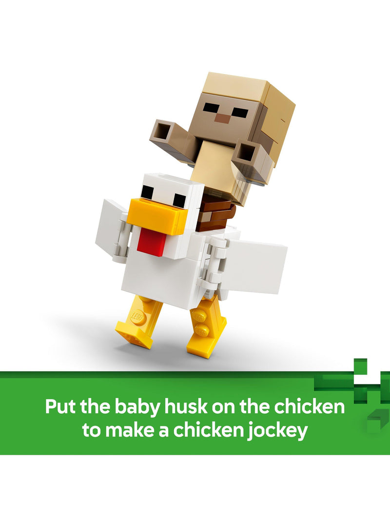 LEGO Minecraft Chicken Jockey Desert Attack 428-piece set - British product