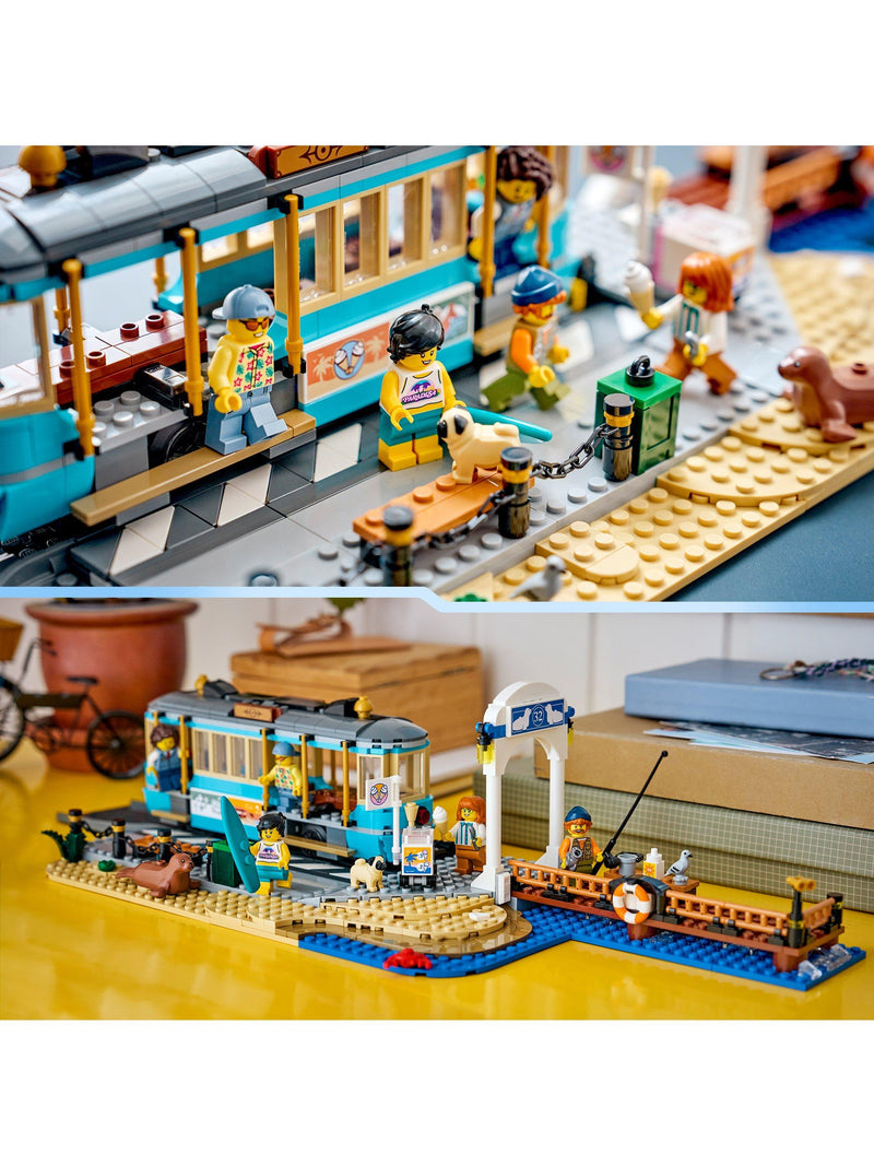 LEGO City Beach Streetcar building toy 693 pieces, imported from the UK