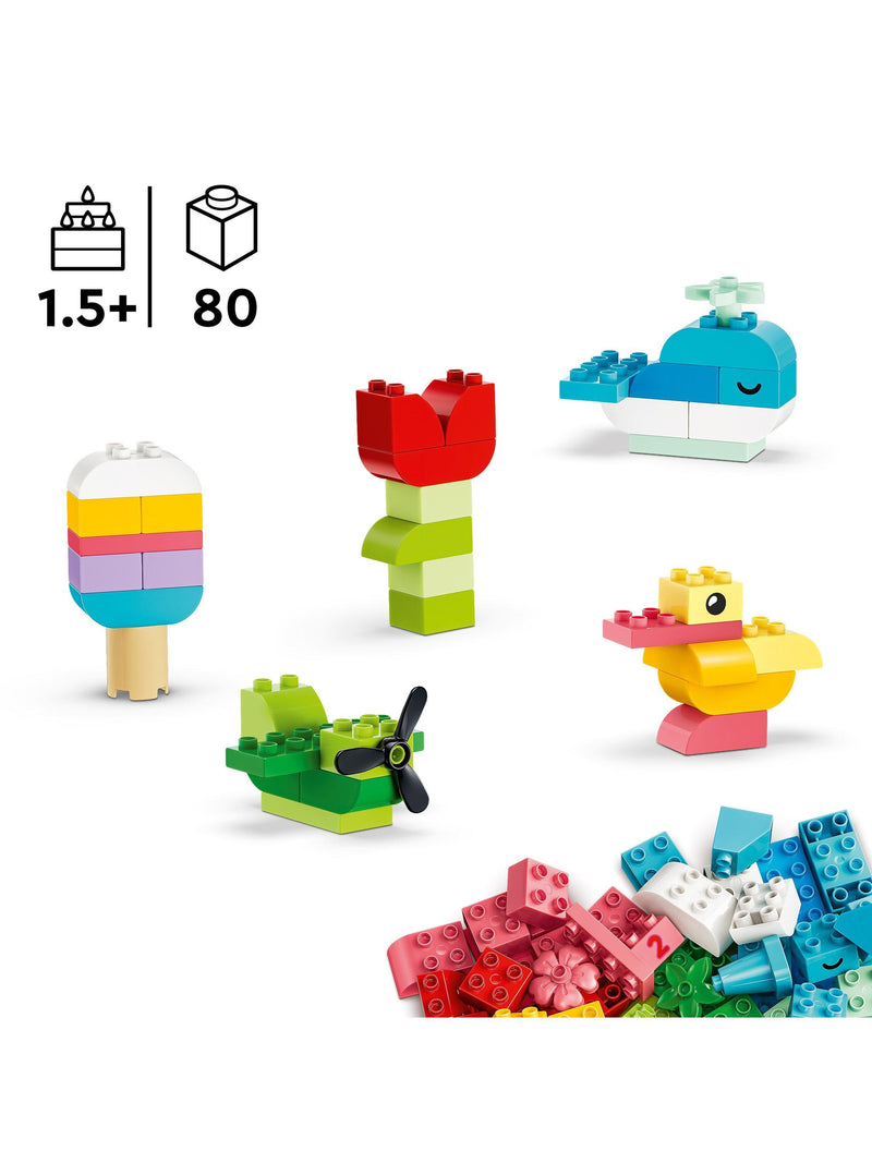 LEGO DUPLO Classic Colourful Creative Box 80 piece building toy (British brand)