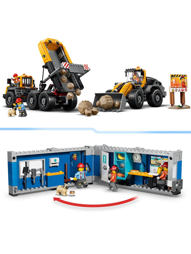 LEGO City dump truck and front loader building set 1132 pieces - British product