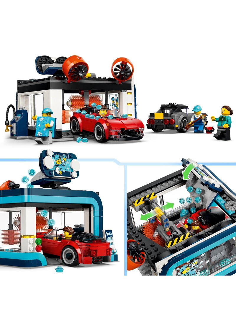 LEGO City Drive-Through Car Wash building kit 583 pieces (British brand)