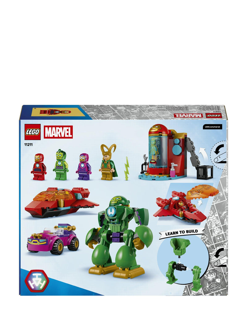 LEGO Marvel Loki vs Team Iron Man building set 204 pieces - British product