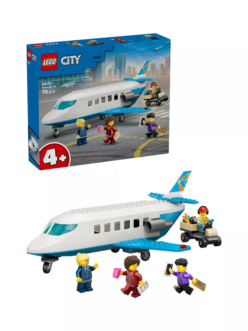 LEGO City Passenger Jet building set 118 pieces (British brand)