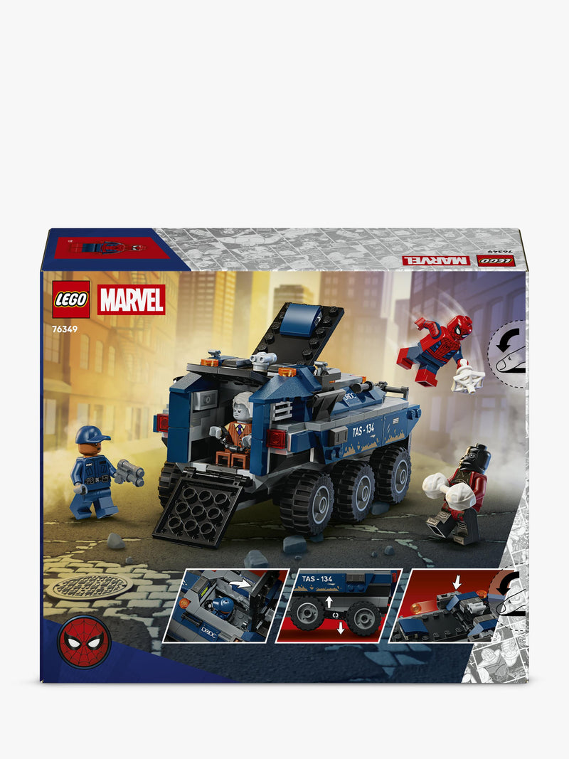 LEGO Spider-Man Prison Transport Chase construction set 367 pieces (British brand)