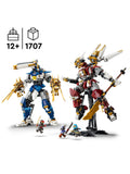 LEGO Ninjago Twin Titan Mechs building set 1707 pieces, UK version