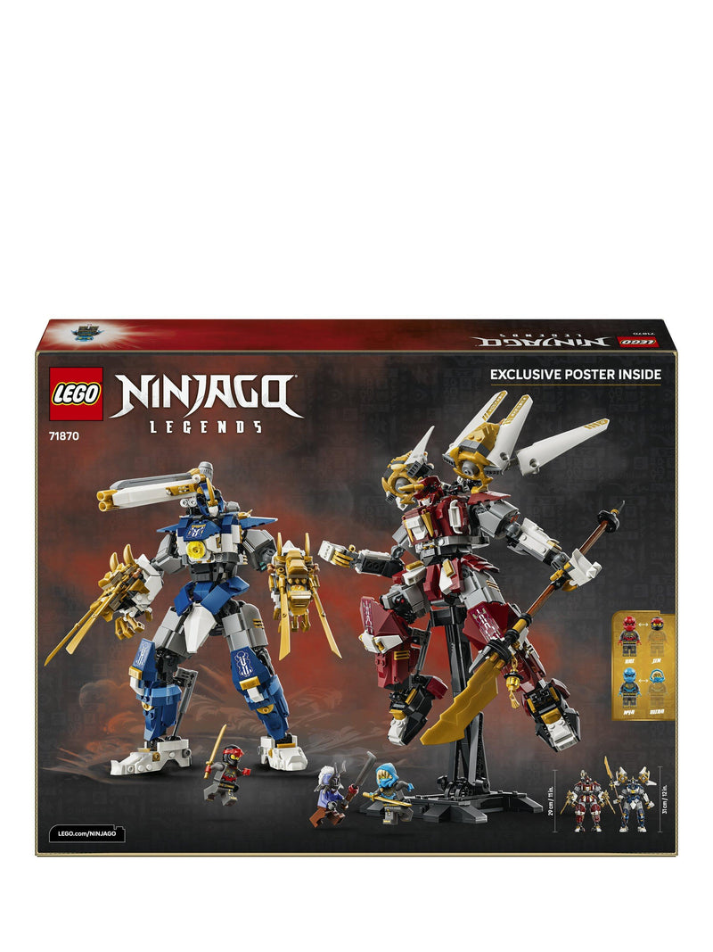 LEGO Ninjago Twin Titan Mechs building set 1707 pieces, UK version