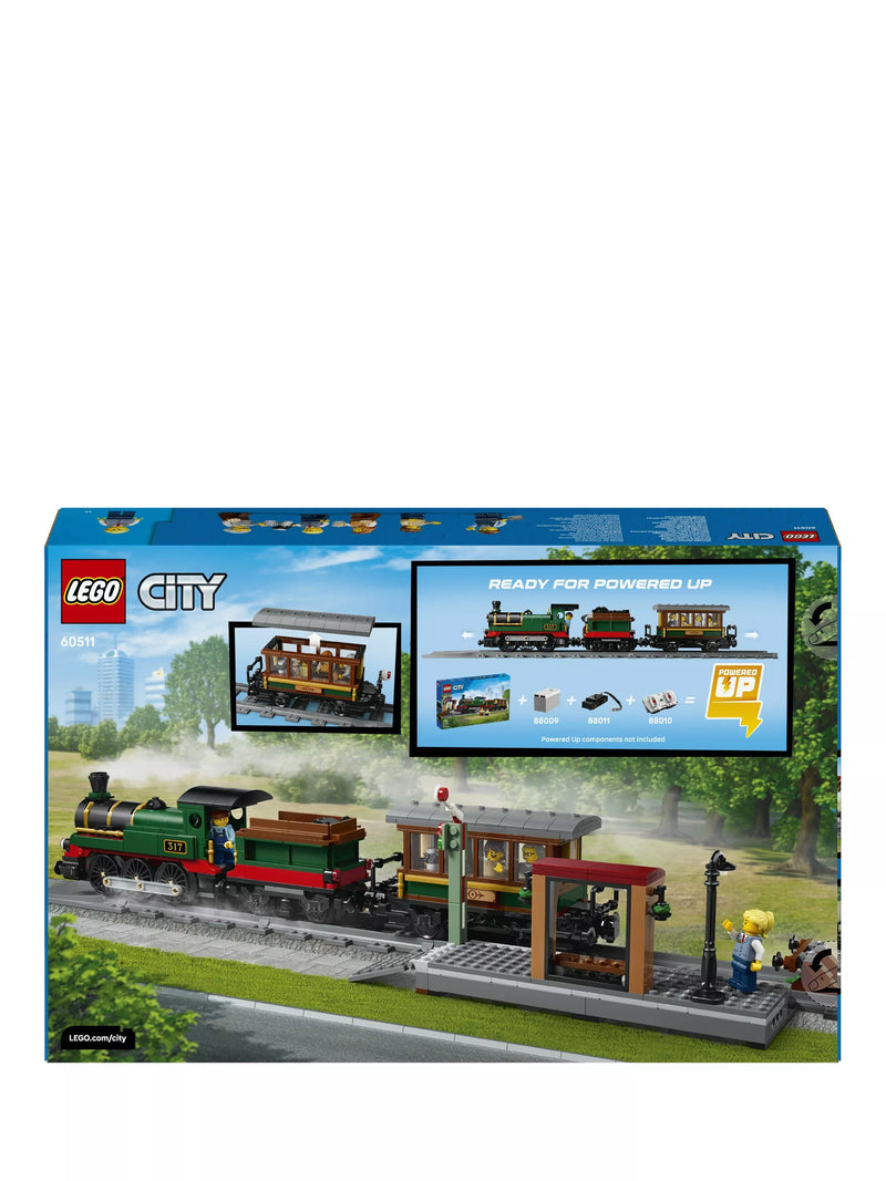 LEGO City Vintage Steam Train building toy 60511, imported from the UK