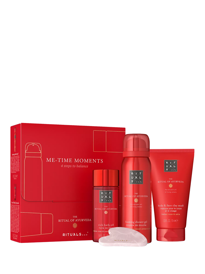 Rituals Ayurveda Me-Time bodycare gift set with Gua Sha stone, UK version