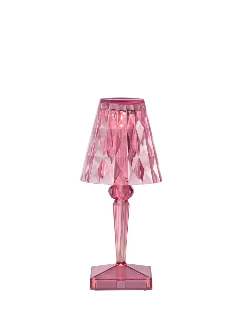 Kartell Battery rechargeable table lamp pale pink (British brand)