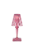 Kartell Battery rechargeable table lamp pale pink (British brand)