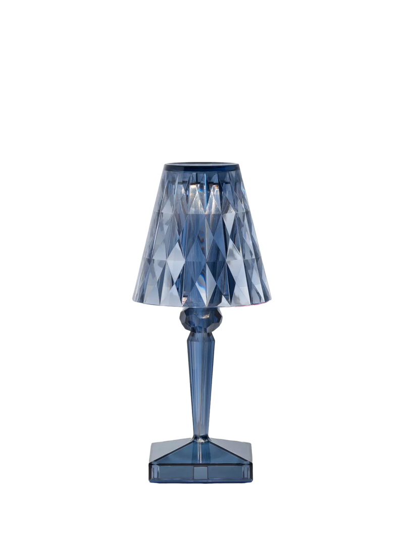 Kartell Battery portable rechargeable table lamp sky blue H26cm, imported from the UK