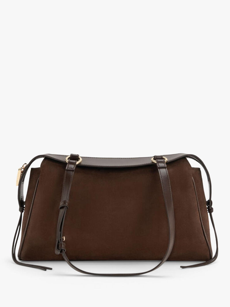 CHARLES & KEITH Hayden Medium tote bag espresso brown, UK version