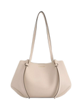 CHARLES & KEITH Calla Faux Leather Tote Bag, Oat