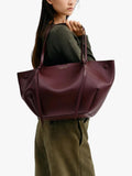 CHARLES & KEITH XL Calla tote bag in Winterberry Red - British product