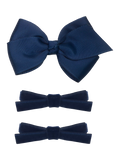 Mimi & Lula bow clips 3-pack, imported from the UK