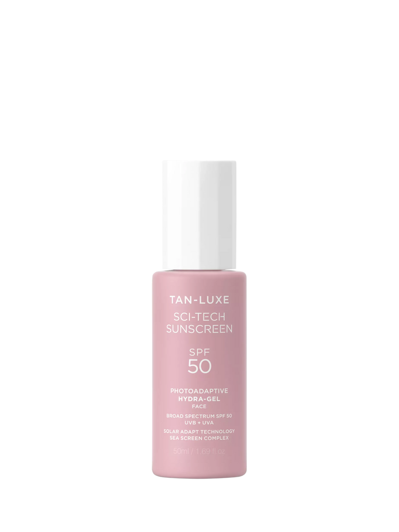 Tan-Luxe photoadaptive hydra-gel face sunscreen 50ml (British brand)