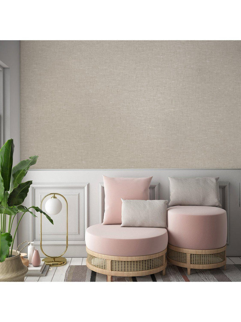 John Lewis Loom Wallpaper in Linen, imported from the UK