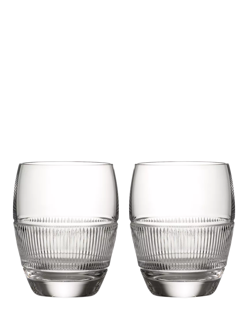 Wedgwood Helia cut crystal glass tumblers set of 2, imported from the UK