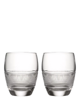 John Lewis Wedgwood Helia Cut Crystal Glass Tumblers Set of 2 410ml Clear- Buy online at McGrocer