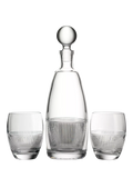 Wedgwood Helia crystal decanter set with two tumblers - British product