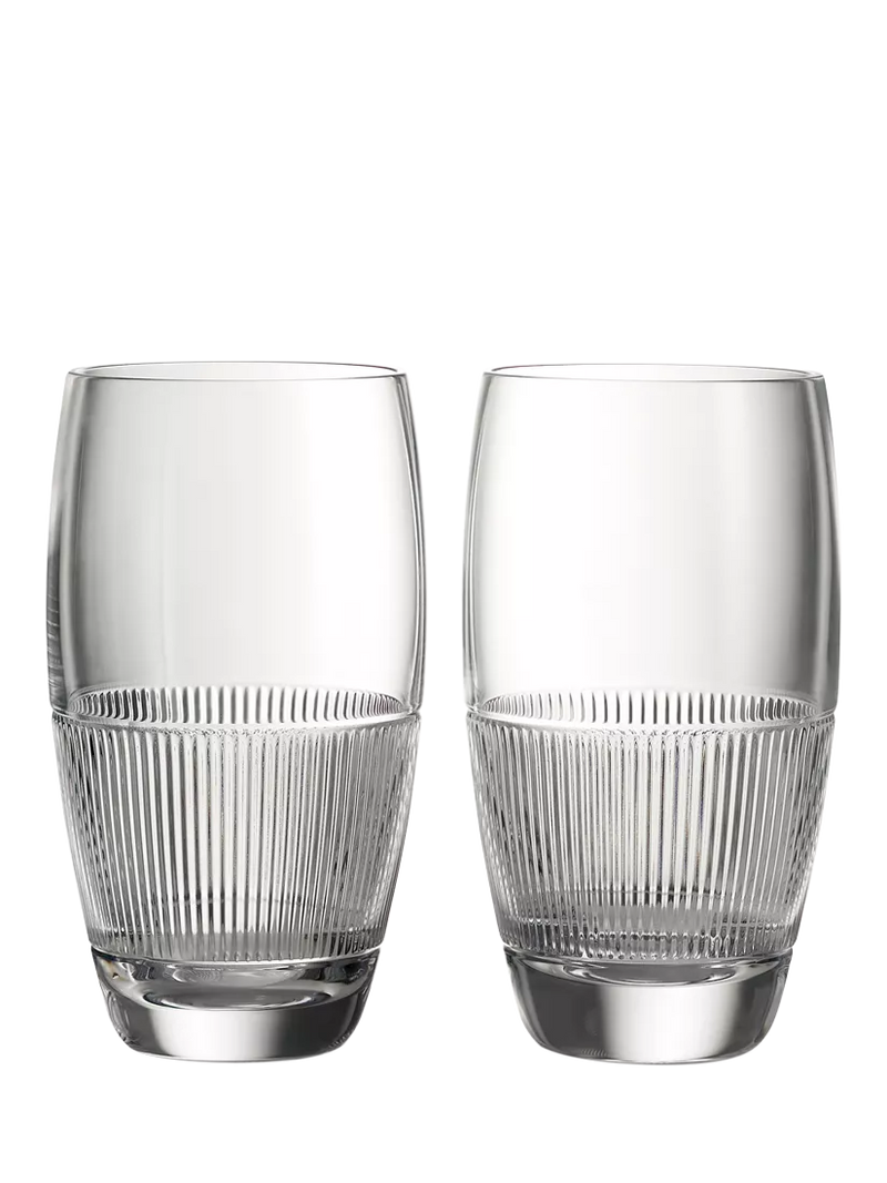 Wedgwood crystal highball glasses set of 2 510ml - British product