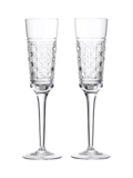 Waterford Opulence crystal champagne flutes set of 2 190ml, imported from the UK