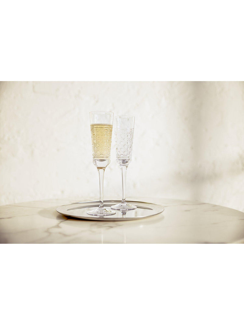 Waterford Opulence crystal champagne flutes set of 2 190ml, imported from the UK