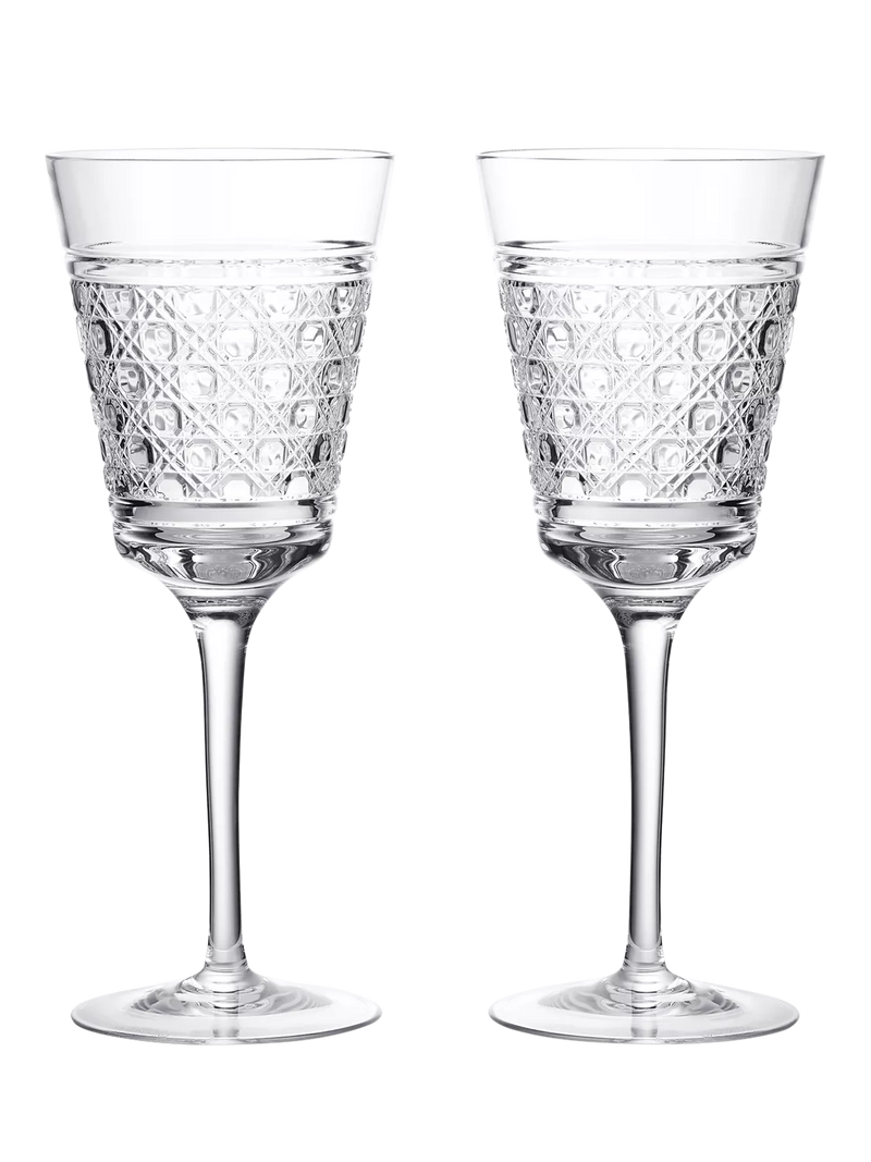 Waterford Opulence clear crystal red wine glasses set of 2 380ml, UK version