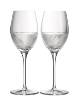 John Lewis Wedgwood Helia Cut Crystal Wine Glasses, Set of 2, 350ml- Buy online at McGrocer