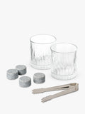 Gentlemen's Hardware whisky kit with tumblers and granite stones - British product