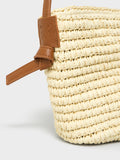 Crew Clothing natural raffia cross body bag 20x25x10cm - British product