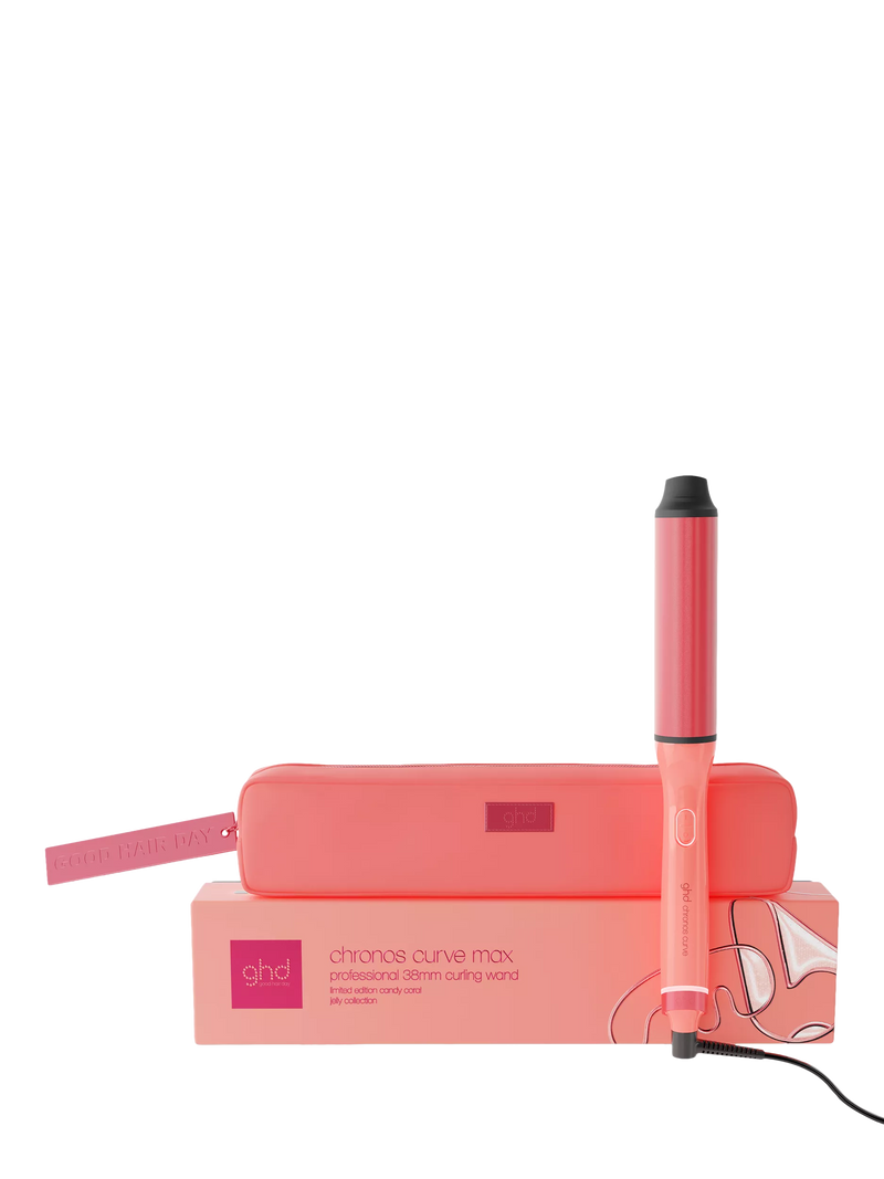 ghd Chronos Curve Max hair styler wand 38mm candy coral (British brand)