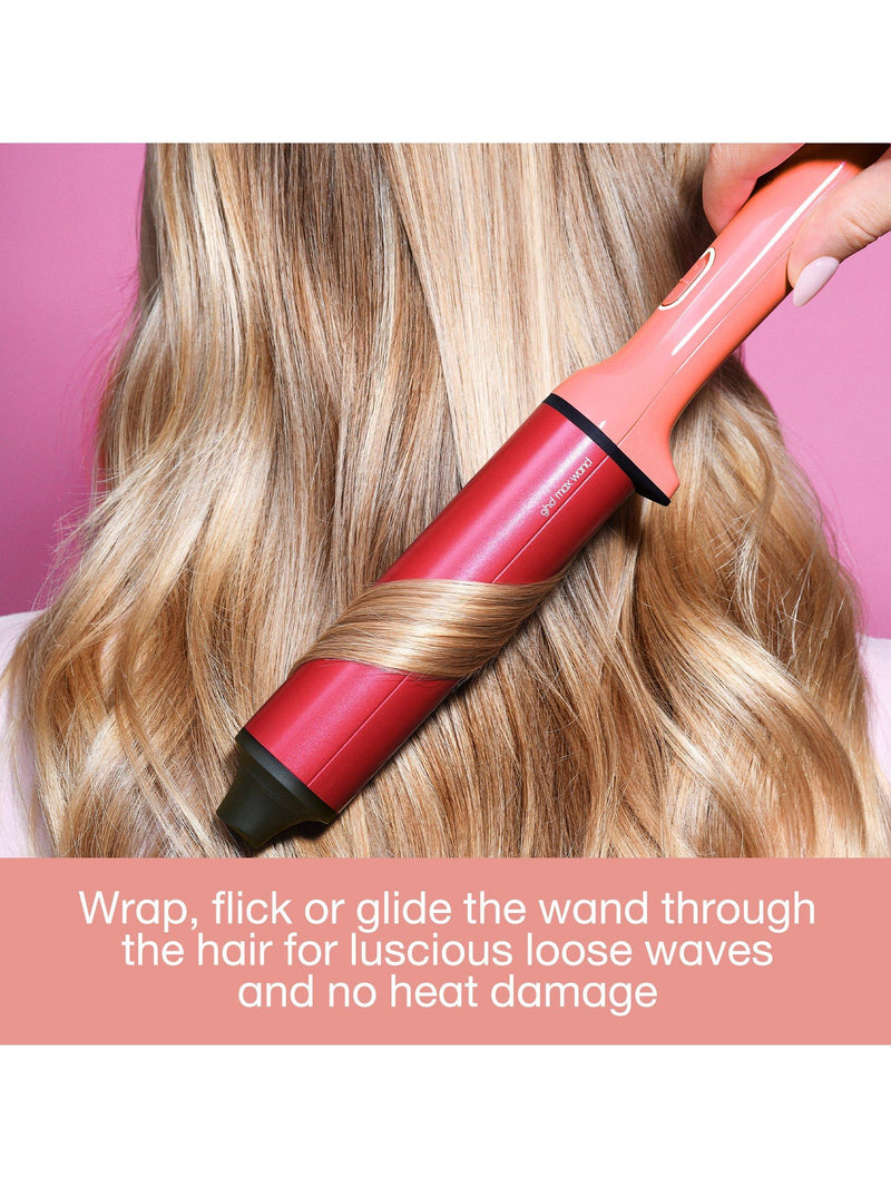 ghd Chronos Curve Max hair styler wand 38mm candy coral (British brand)