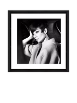 John Lewis Brookpace Lascelles Audrey Hepburn Pose Framed Photographic Print 46 x 46cm Black/White- Buy online at McGrocer