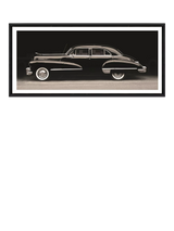 John Lewis Brookpace Lascelles Cadillac Series 62 1947 Framed Photographic Print, 51 x 101.5cm, Black- Buy online at McGrocer